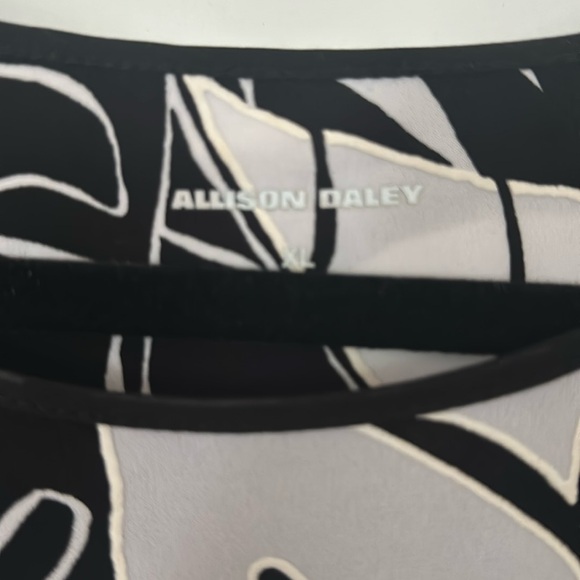 Allison Daley 3/4 sleeved Ruched Faux Wrap Top size XL - Picture 3 of 8